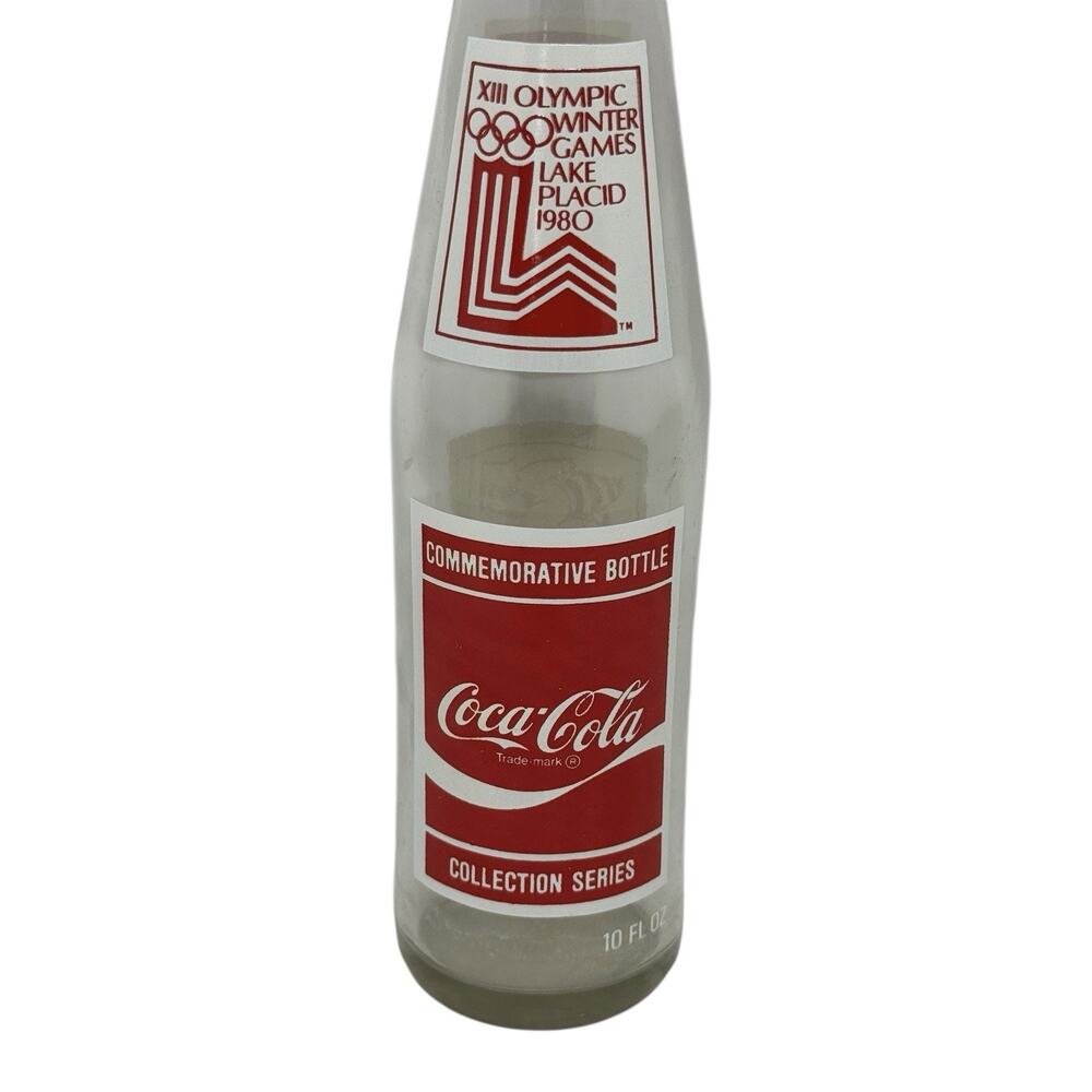 Coca-Cola Bottle 1980 Lake Placid XIII Winter Olympic Games Men’s Speedskating - Picture 5 of 14